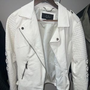 White leather jacket